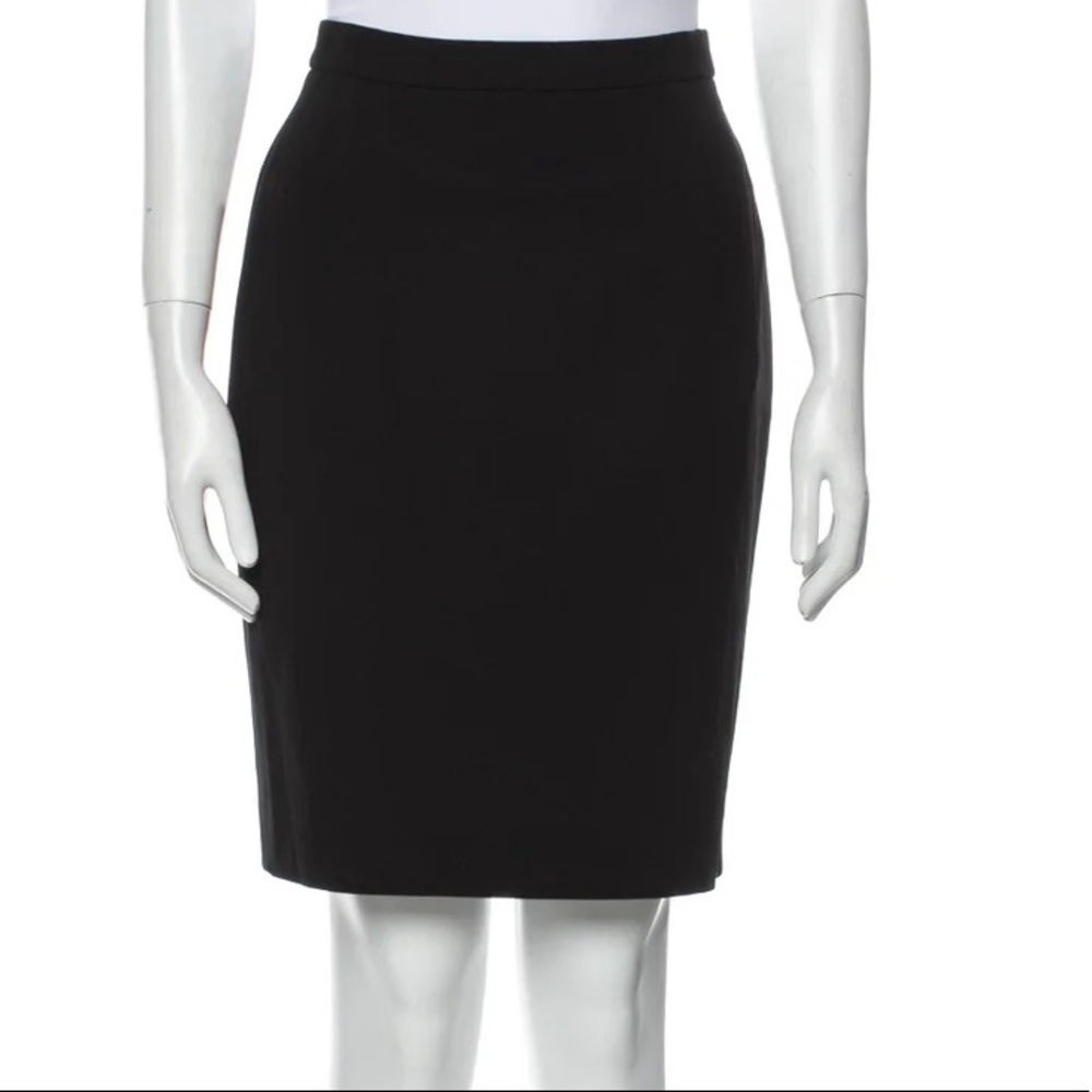Escada Black wool pencil skirt high waisted workwear‎